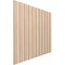 Ekena Millwork 48H x 3/8T Adjustable Wood Slat Wall Panel Kit w/ 4W Slats, Red Oak contains 11 Slats SWW55X48X0375RO - alternate 6